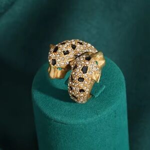 Panthere Antique Brass Fine Craftsmanship Ring